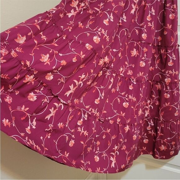 Hill House The Ellie Nap Dress in Burgundy Botanical - Picture 11 of 14